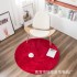 Cross border thickened circular carpet, computer chair, swivel chair, hanging basket, floor mat, living room, bedroom, study, home carpet, machine washable