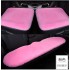 Winter car seat cushion three piece set without backrest, single piece cushion, winter car warm rabbit plush short plush cushion