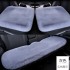 Winter car seat cushion three piece set without backrest, single piece cushion, winter car warm rabbit plush short plush cushion