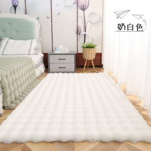 Cross border Amazon cream style plush carpet, bubble velvet floor mat, bedside blanket, living room bay window mat, blanket, coffee table mat