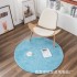 Cross border thickened circular carpet, computer chair, swivel chair, hanging basket, floor mat, living room, bedroom, study, home carpet, machine washable