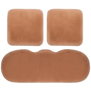 Winter car seat cushion three piece set without backrest, single piece cushion, winter car warm rabbit plush short plush cushion