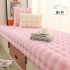 Internet celebrity cream style bubble velvet balcony bay window mat, four season anti slip sofa mat, rabbit plush tatami cushion, bedroom