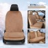 Car seat cushion winter plush wool car cushion short imitation rabbit plush warm car interior small waist car seat cover goddess style