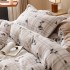 Thickened winter milk velvet four piece bed cover, bed sheet set, small and fresh Nantong home textile bedding