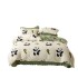Thickened winter milk velvet four piece bed cover, bed sheet set, small and fresh Nantong home textile bedding