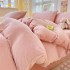 Milk velvet duvet cover single piece, winter thick coral velvet duvet cover single item, household double flannel duvet cover wholesale