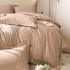 High end delicate and soft volcanic small brushed pure cotton four piece set, 100% cotton bed sheet, winter thick bedding
