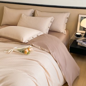 60 count long staple cotton duvet cover single piece spring jacquard satin pure cotton duvet cover three piece set dormitory single duvet cover wholesale