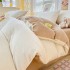 Milk velvet duvet cover single piece, winter thick coral velvet duvet cover single item, household double flannel duvet cover wholesale