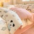 Winter Milk Velvet Four Piece Set Wholesale with Velvet Bed Three Piece Set Quilt Set Coral Velvet Bed Sheet Cover Flannel