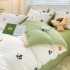 A-class washed cotton four piece set wholesale 2024 spring double-layer yarn bed sheet duvet cover Nantong bedding three piece set