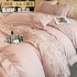 High end delicate and soft volcanic small brushed pure cotton four piece set, 100% cotton bed sheet, winter thick bedding