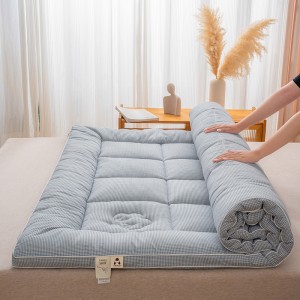 Checkered minimalist mattress, Xinjiang cotton bedding, student dormitory bedding, mattress pad, padded cotton pad