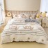 Thickened milk velvet four piece set, winter coral velvet double-sided dormitory bed, single duvet set, flannel and velvet three piece set