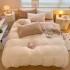 Solid color milk velvet duvet cover single piece wholesale winter thick coral velvet duvet cover single product anti-static electric orchid velvet duvet cover