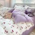 A-class washed cotton four piece set wholesale 2024 spring double-layer yarn bed sheet duvet cover Nantong bedding three piece set