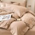 High end delicate and soft volcanic small brushed pure cotton four piece set, 100% cotton bed sheet, winter thick bedding
