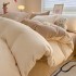 Solid color milk velvet duvet cover single piece wholesale winter thick coral velvet duvet cover single product anti-static electric orchid velvet duvet cover