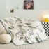 A-class flannel blanket, thickened warm coral fleece blanket, snowflake fleece cover blanket, office nap blanket wholesale