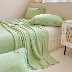 Winter Thick Milk Velvet Bed Sheet Single Item Warm Coral Velvet Bed Sheet Single Item Nantong Single Color Bed Sheet Wholesale