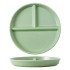 Divided dining plates, household breakfast utensils for one person, personalized ceramic simple ceramic plates, three grid divided plates wholesale Divided dining plates, household breakfast utensils for one person, personalized ceramic simple ceramic plates, three grid divided plates wholesale