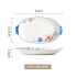 Household Japanese style rice bowl, small and fresh ceramic tableware, seasonal bowl and plate set, double ear soup bowl and plate, bowl and plate combination glaze