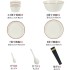 2024 new bowl and plate household set tableware set housewarming new home tableware bowl and plate set Nordic style tableware