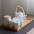 Jingdezhen Ceramic Tea Set Home Set Kung Fu Modern Minimalist Teapot Tea Cup 6-piece Set Comes with Bamboo Tray Jingdezhen Ceramic Tea Set Home Set Kung Fu Modern Minimalist Teapot Tea Cup 6-piece Set Comes with Bamboo Tray