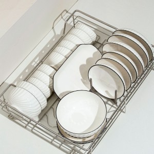 Simple, modern, high color tableware, bowl net, red rice bowl, new plate, fish plate, dinner plate, Noodles in soup bowl