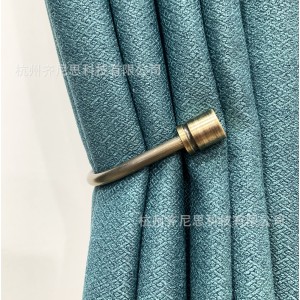 New curtain hooks, wall hooks, wall hooks, alloy material, solid U-shaped hooks, no straps, Nordic style cross-border