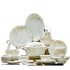 Ceramic Bowl and Dish Set Jingdezhen Home Light Luxury Moving Home Wedding Bone Porcelain Tableware Bowl and Dish Home Wholesale