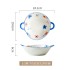 Household Japanese style rice bowl, small and fresh ceramic tableware, seasonal bowl and plate set, double ear soup bowl and plate, bowl and plate combination glaze