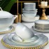 Free combination of Jingdezhen bone china tableware, ceramic bowls, dishes, household large bowls, small bowls, Noodles in soup bowls, single product wholesale