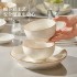 High end tableware set for household use 2024 new ceramic dishes with high aesthetic value for housewarming