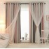 Internet celebrity new gradient star curtain hollow star shading curtain window screen foreign trade double-layer