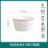 High aesthetic underglaze color light luxury cream style household ceramic tableware set, bowls, plates, noodles, soup bowls, fish dishes, free