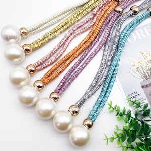New DIY Night Pearl Curtain Strap, No Drilling, No Installation, Curtain Accessories Wholesale, Cross border