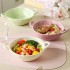 Strictly select vintage tableware, irregular double ear soup bowls, high aesthetic value ins rice bowls, household ceramic bowls, creative yogurt bowls