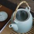Celadon tea set, household tea pot, tea cup, Jingdezhen ceramic, modern and simple Japanese style set, large handle teapot
