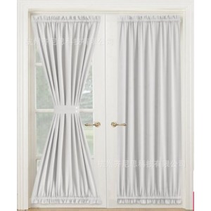 Foreign trade Amazon solid color door curtain thickened high-precision double-sided blackout door curtain curtain
