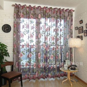 Big Peony Rotten Flower Window Screen Living Room Balcony Customization Foreign Trade Amazon/AliExpress/eBay