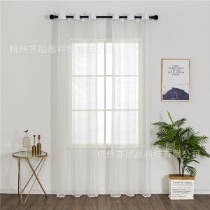 AliExpress Europe Cross border Shopee AliExpress Embroidered Window Screen Warp Knitting Festival High Living Room Bedroom Curtains Curtain Screen