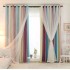 Internet celebrity new gradient star curtain hollow star shading curtain window screen foreign trade double-layer