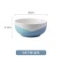 Ceramic Bowl Cloth Pattern Bowl and Dish Set Home Ins High Beauty Simple Bowl, Chopstick, Dish and Utensils Complete Set Combination Bowl and Utensils