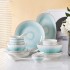 Ceramic underglaze color bowls, dishes, dishes, household fashion, luxury, national style tableware, Noodles in soup, bowls, free combination, wholesale