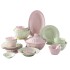 Macaron Cream Ins Style Home Ceramic Tableware Set Bowl Plate Dish Noodles Soup Bowl Fish Plate Free Combination Gift