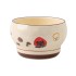 Specially beautiful strawberry bear bowl and dish set, household ceramic tableware with cute and high appearance, bowl and dish combination, chopsticks and spoons