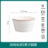 High aesthetic underglaze color light luxury cream style household ceramic tableware set, bowls, plates, noodles, soup bowls, fish dishes, free