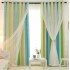 Internet celebrity new gradient star curtain hollow star shading curtain window screen foreign trade double-layer